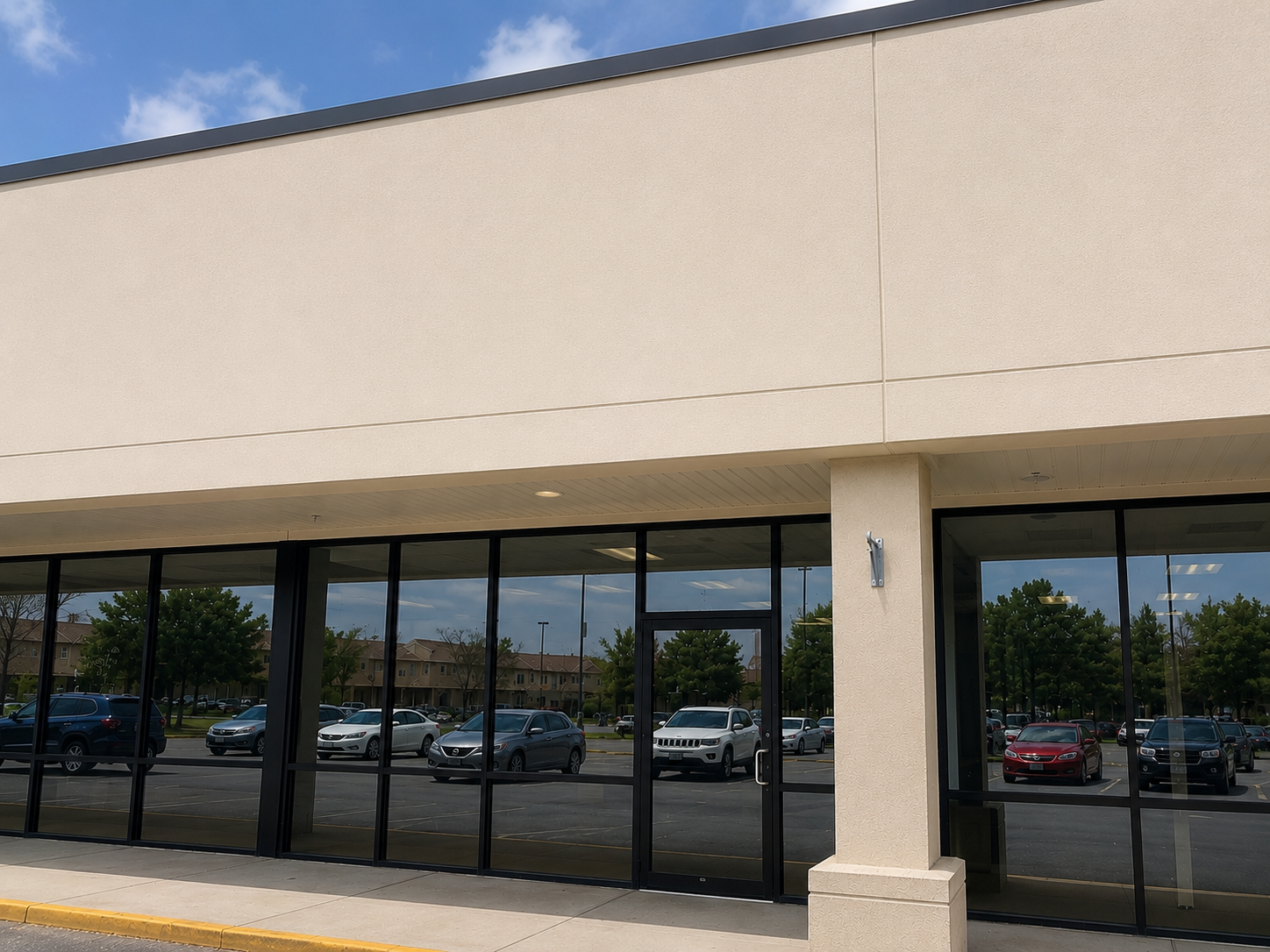 Commercial Building Wash after